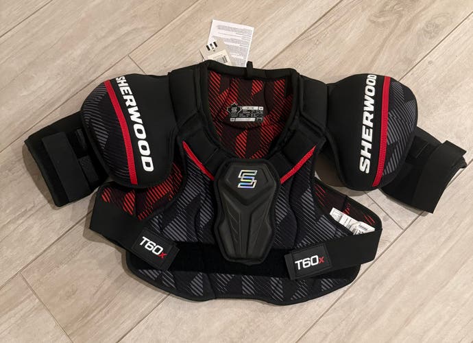 NEW Sherwood T60X Hockey Player Shoulder Pads