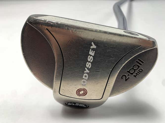 Odyssey White Steel 2-Ball Mid Putter 40" Mens RH