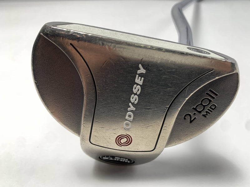 Odyssey White Steel 2-Ball Mid Putter 40" Mens RH