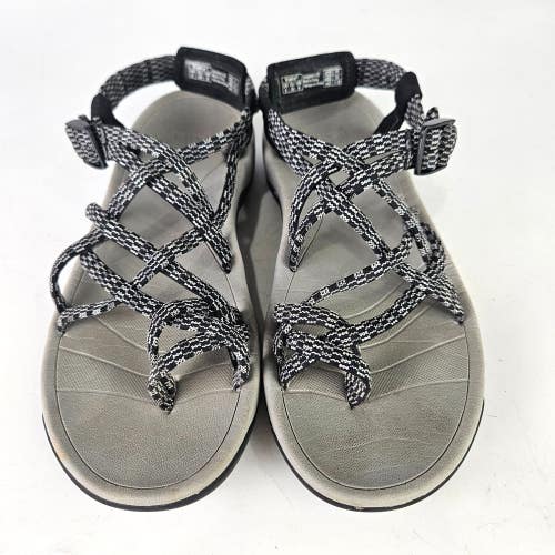 Viakix Walking Hiking Adjustable Sandals Black Gray Women's Size 8