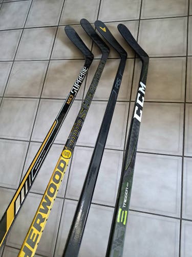 4 pack NHL pro stock hockey sticks