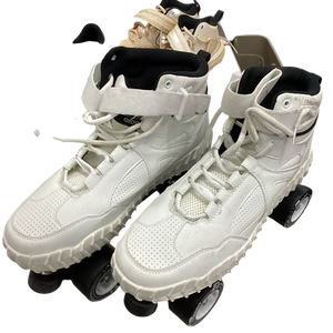 Used RollerDerby ELITE GLIDR Senior Roller Quad Skates White Senior 12 11613-S000163979