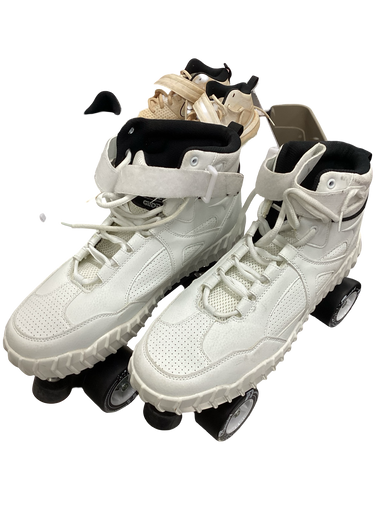 Used RollerDerby ELITE GLIDR Senior Roller Quad Skates White Senior 12 11613-S000163979
