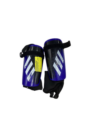 Used Adidas Soccer Shin Guards Youth Royal Blue MD 11613-S000163917