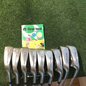 Pinemeadow ZR1 MARK II Irons Set (3-PW-GW-SW, No 6i) Stiff Steel (STD +2 Inches)