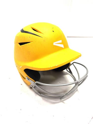 Used Easton ELITE X 6 1/2-7 1/8 Batting Helmet w/Mask Yellow One Size 11860-S000294411