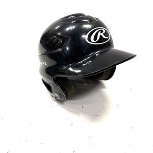 Used Rawlings 6 1/2 - 7 1/2 Batting Helmet No Mask Black One Size 11860-S000294354