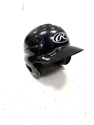 Used Rawlings 6 1/2 - 7 1/2 Batting Helmet No Mask Black One Size 11860-S000294354