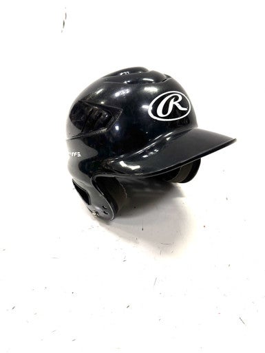 Used Rawlings 6 1/2 - 7 1/2 Batting Helmet No Mask Black One Size 11860-S000294354