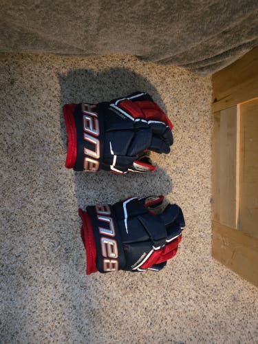 Bauer Supreme 3S Pro Gloves 11" (Used)Blue and Red