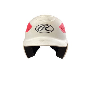 Used Rawlings BASEBALL HELMET Batting Helmet No Mask White MD 11760-S000078892
