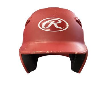 Used Rawlings 6 3/8 - 7 1/8 Batting Helmet No Mask Red MD 11760-S000078889