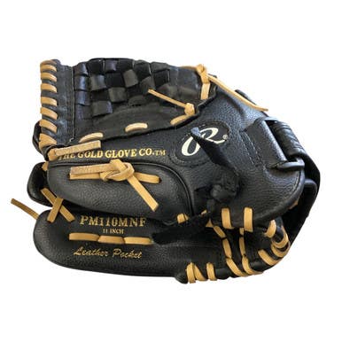 Used Rawlings PLAYER SERIES BB/SB Glove RH Throw Black 9 1/2" 11760-S000078881