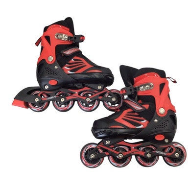 Used DIKASHI SKATES Child Roller Quad Skates Red Adjustable 11760-S000078805