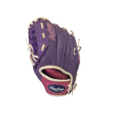 Used Rawlings HIGHLIGHT BB/SB Glove LH Throw Purple 10" 11760-S000078806