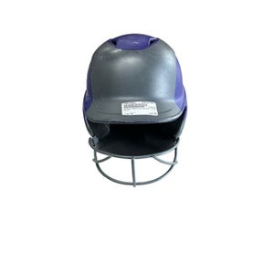 Used Easton Batting Helmet w/Mask Purple SM 11833-S000164662