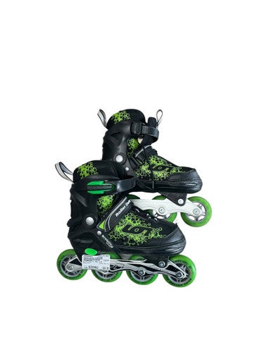 Used RollerDerby ADJ 2-5 Junior Rec Fitness Skates Green Adjustable 11833-S000164651