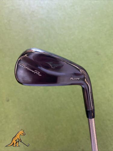 Used RH Mizuno Pro Fli-Hi Black 2 Iron Steelfiber hls880 Graphite Extra Stiff