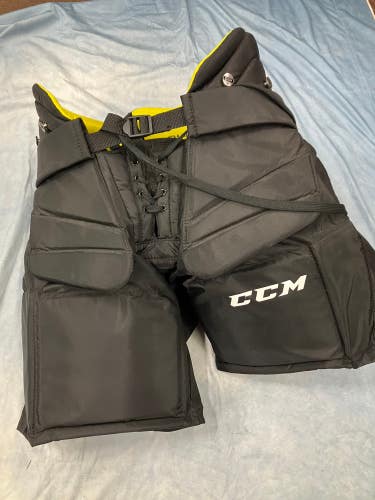 Black Intermediate Medium CCM Premier R1.9 Hockey Goalie Pants (New)