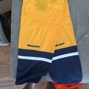 Yellow Large Senior Bauer Socks Pro Stock (New)