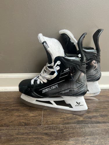 Bauer Supreme M50 Pro Hockey Skates - Size 6.5 Fit 2 - Barely Used w/ Fly-X Steel