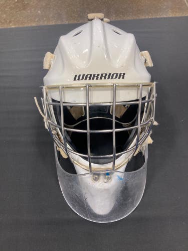 White Senior Warrior R/F1 Goalie Mask (Used) M/L