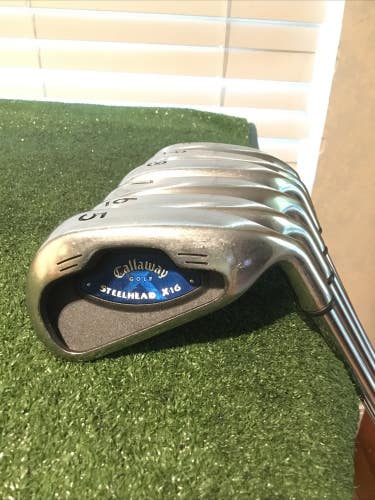 Callaway Steelhead X-16 Irons Set (5-PW)Ultra Light Constant Weight Steel Shafts