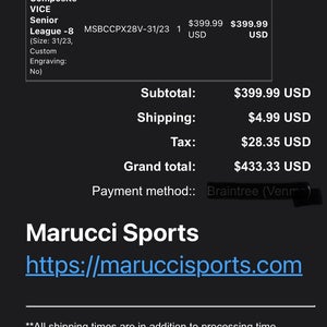 Marucci RARE Vice Cat X2 31” -8