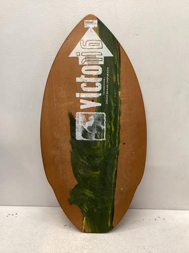 Used Victoria Sport WOOD Skim Board Brown 41" 11443-S000195958