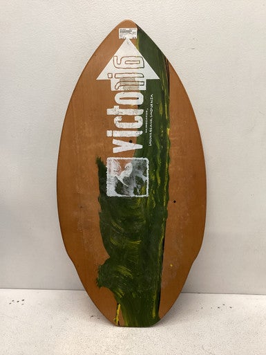 Used Victoria Sport WOOD Skim Board Brown 41" 11443-S000195958