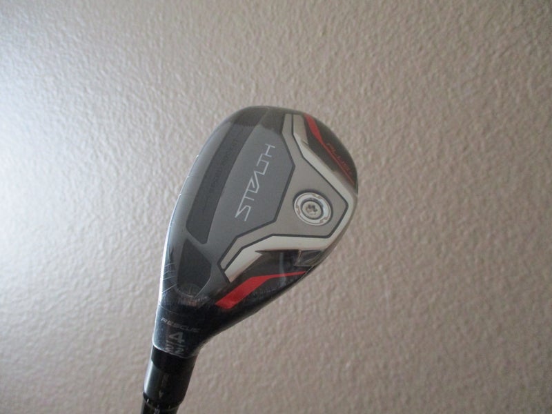 NEW LEFT HAND TAYLORMADE STEALTH PLUS 22* #4 RESCUE HYBRID PJX HZRDUS SMOKE RDX 70 REGULAR FLEX + HC