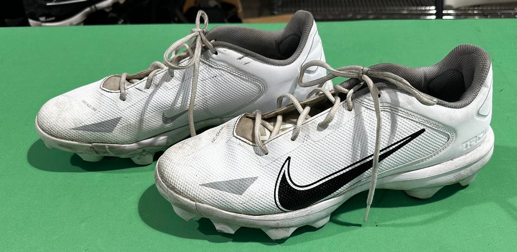 White Men's Size M 12.0 (W 13.0) Adult Nike Force Trout 8 Pro MCS Low Top Footwear Molded Cleats (Us