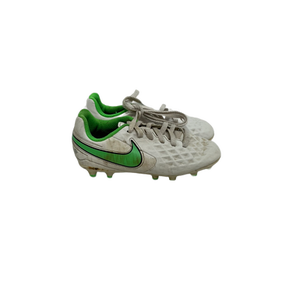 Used Nike TIEMPO Soccer Cleats White Youth 11.0 11692-S000138843