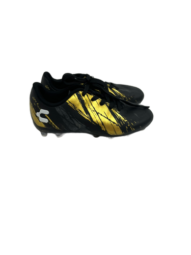 Used CHARLY Soccer Cleats Black And Gold Youth 13.0 11692-S000138833
