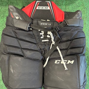 Black CCM 1.9 Hockey Goalie Pants (Used) | Int Medium
