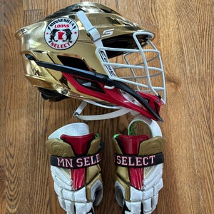 Minnesota Loons Chrome Cascade S Lacrosse Helmet