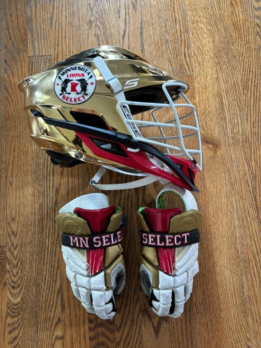 Minnesota Loons Chrome Cascade S Lacrosse Helmet
