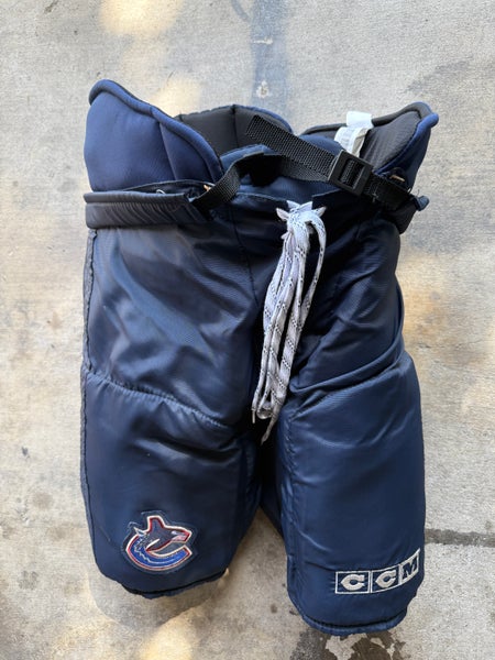 USED Senior Large/XL CCM Supra 620 Hockey Pants Pro Stock - Canucks
