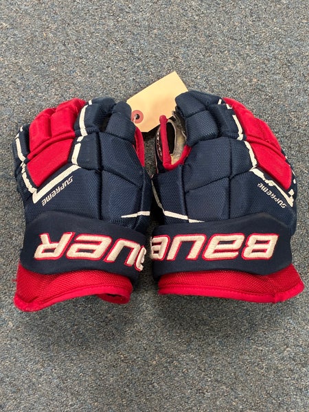 Blue Junior Bauer Supreme 3S Pro Gloves 12" (Used)