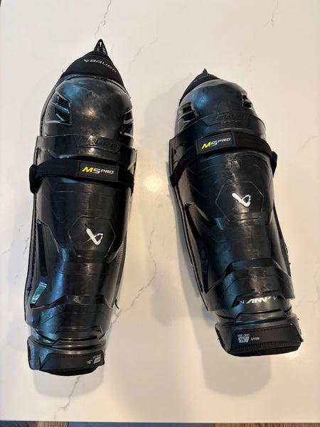Senior Bauer M5 Pro 16" Shin Pads  (Used)