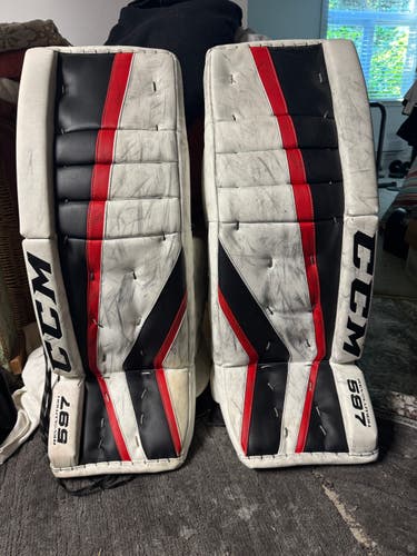 33+1 CCM Revolution 597 Goalie Leg Pads (Used)