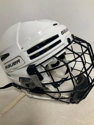 Used Bauer REAKT 75 Helmet Cage Combo White MD 11823-S000032902