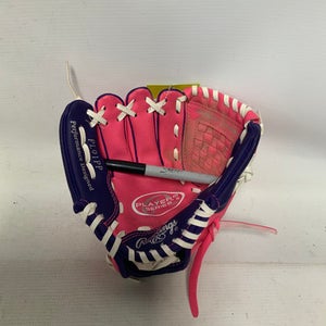 Used Rawlings PL91PP BB/SB Glove T-ball Pink 9" 11823-S000032907
