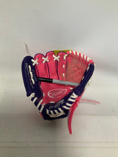 Used Rawlings PL91PP BB/SB Glove T-ball Pink 9" 11823-S000032907