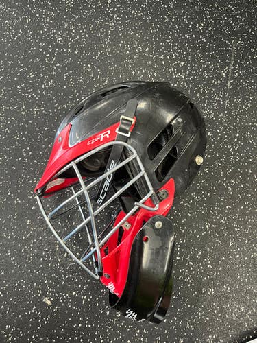 Used Cascade CPX-R Lacrosse Helmet Black And Red One Size 11849-S000029661