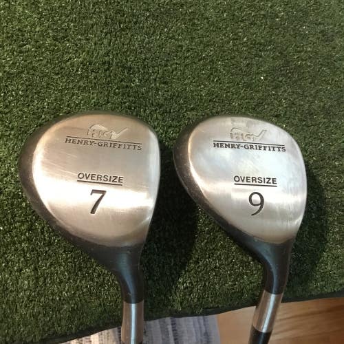 Henry Griffitts Oversize Woods Set (7 Wood & 9 Wood) Seniors Graphite Shafts