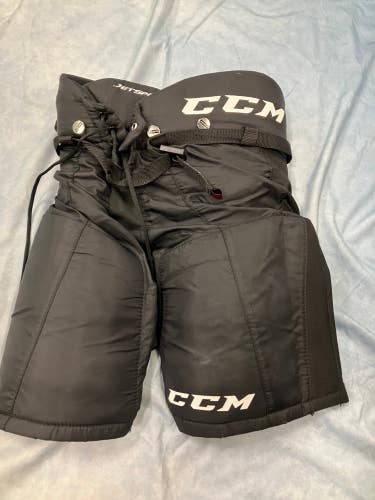 Black Junior Large CCM JetSpeed LE Hockey Pants (Used)
