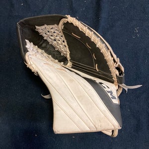 White Junior CCM Extreme Flex E5.5 Goalie Glove