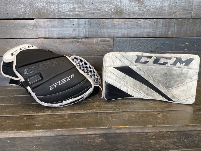 CCM EFlex 5 Full Right Glove And Blocker (Used)