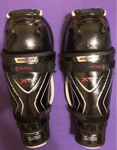 Senior Bauer Vapor X800 Lite 14" Shin Pads (Used)